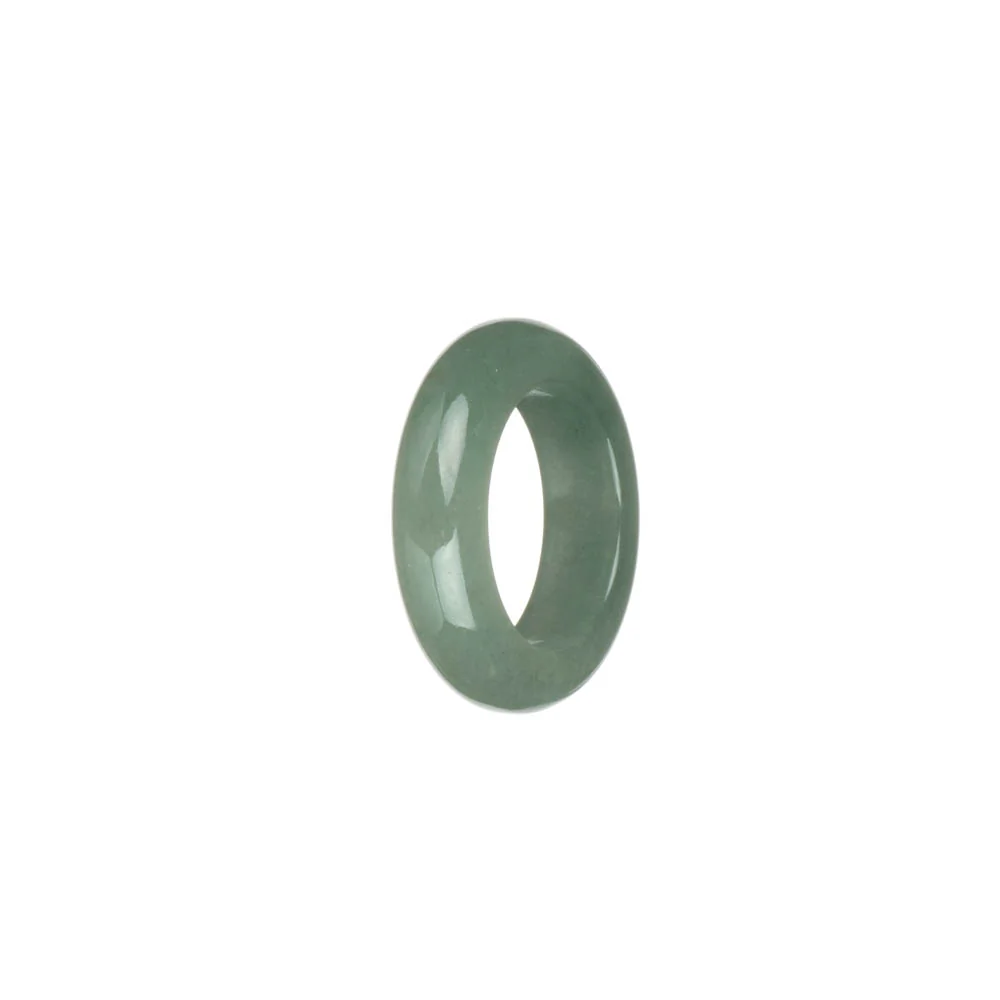 Real Light Green Burma Jade Ring  - US 7