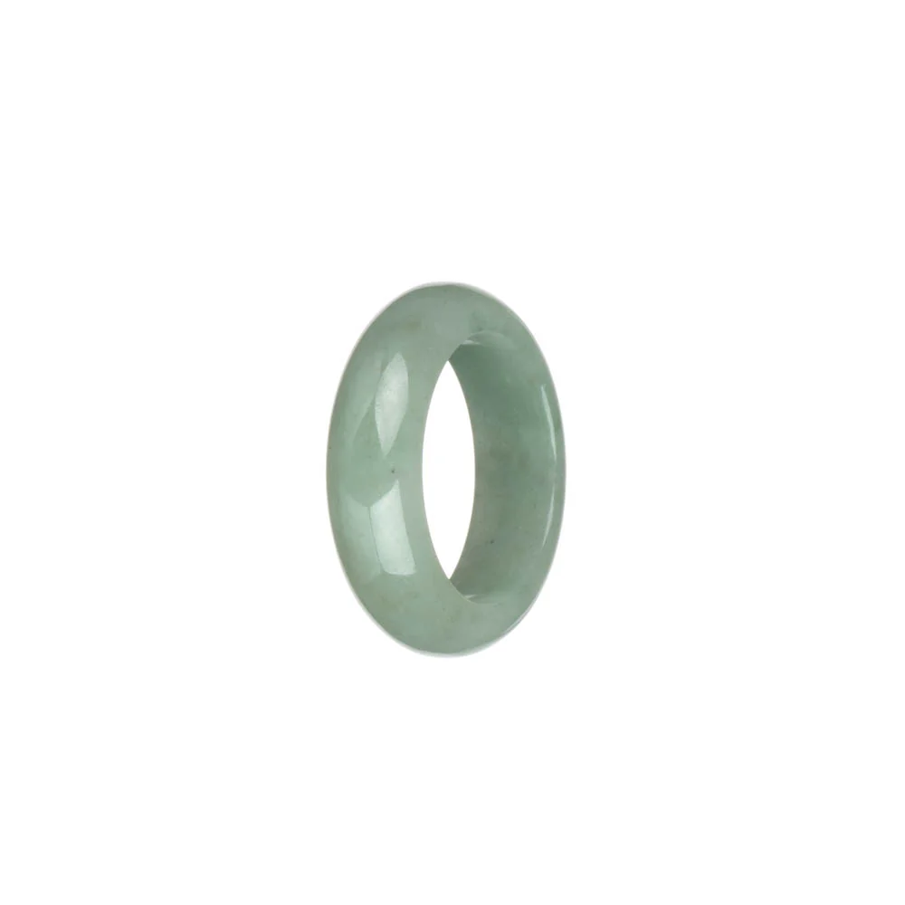 Genuine Light Green Burmese Jade Ring - US 9.25 - Image 2
