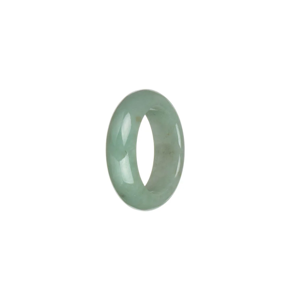 Genuine Light Green Burmese Jade Ring - US 9.25 - Image 3