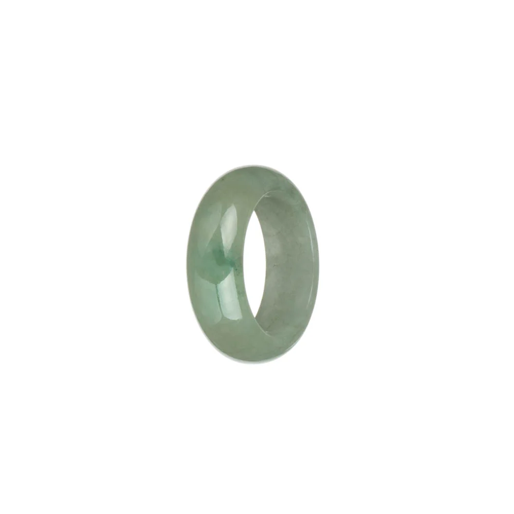 Authentic Light Green with Imperial Green Spot Jade Ring - US 8.25 - Image 3