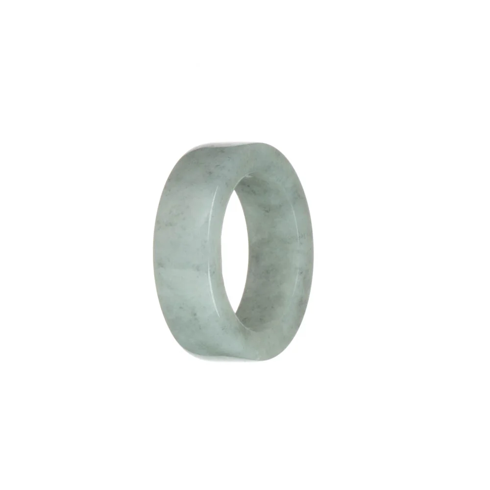 Authentic Light Grey Jade Ring - US 12 - Image 2