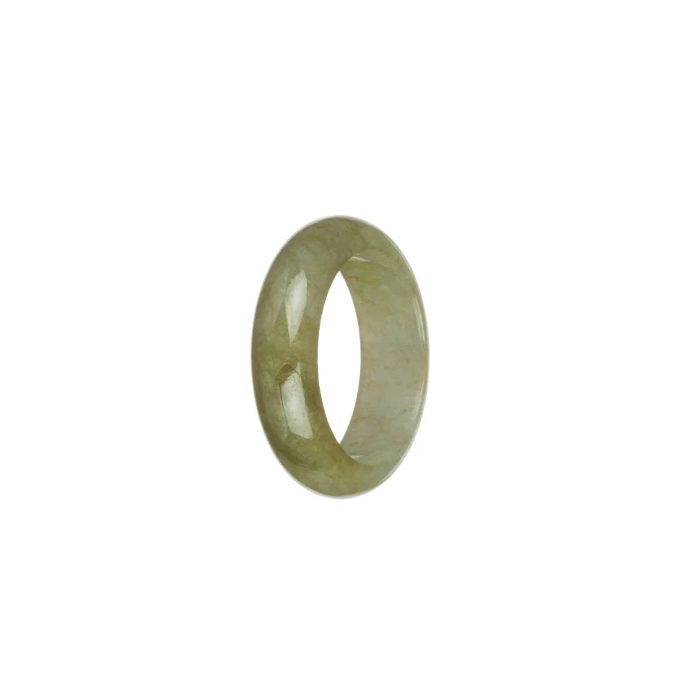 Genuine Olive Green Jadeite Jade Ring  - US 9.75 - Image 3