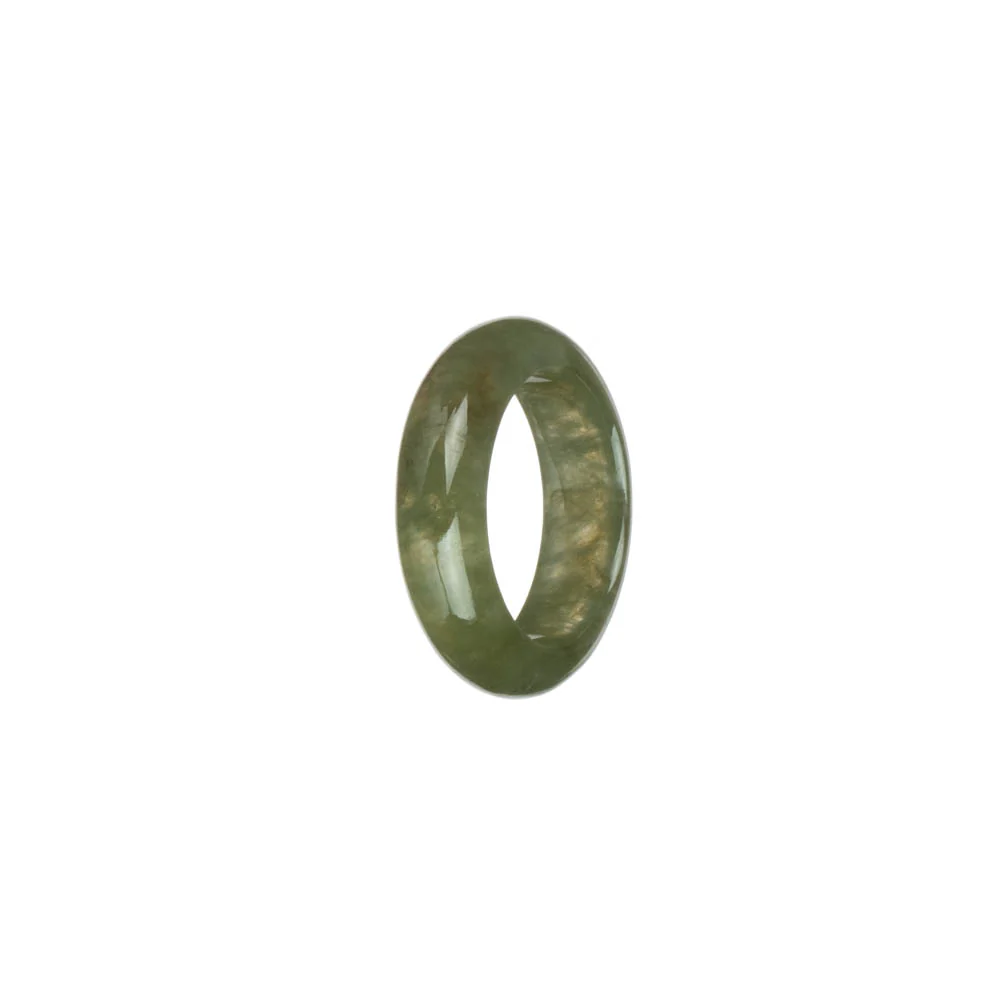 Authentic Olive Green Jade Band - US 7.5 - Image 3