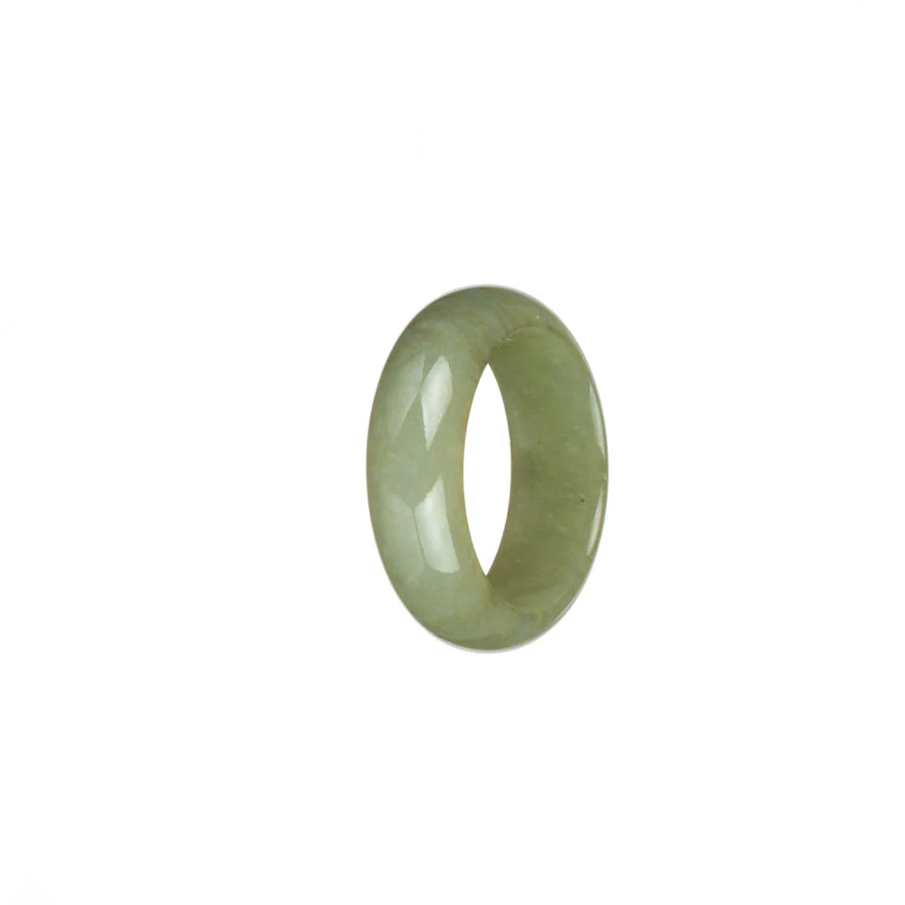 Authentic Olive Green with Brown Spots Jade Band - US 10 - Image 2