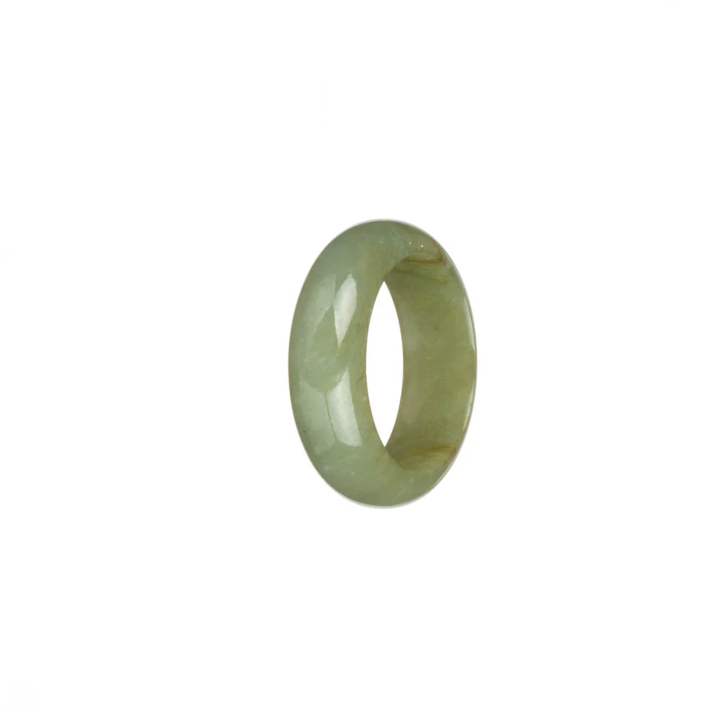 Authentic Olive Green with Brown Spots Jade Band - US 10 - Image 3