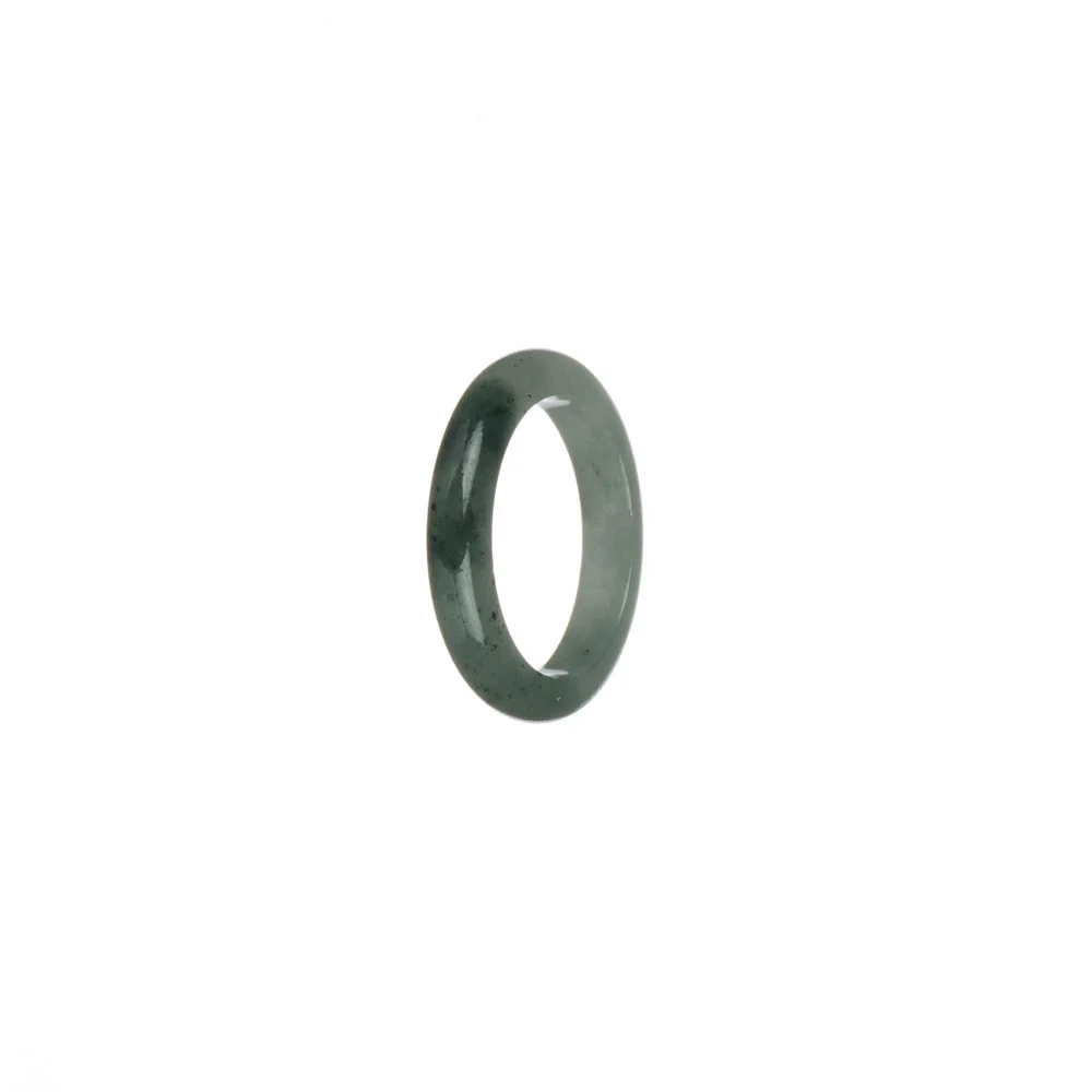 Real Pale Green and Green Burmese Jade Ring  - US 6 - Image 3