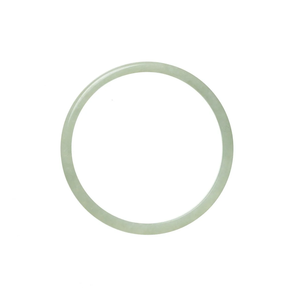 Authentic Natural Pale Green Traditional Jade Bangle Bracelet - 52mm Thin - Image 3