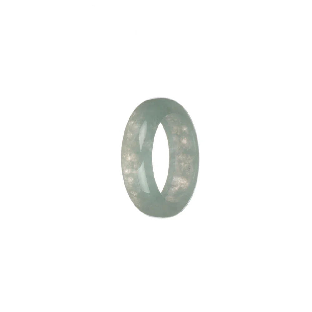 Genuine Pale Green Jade Band - US 8 - Image 2