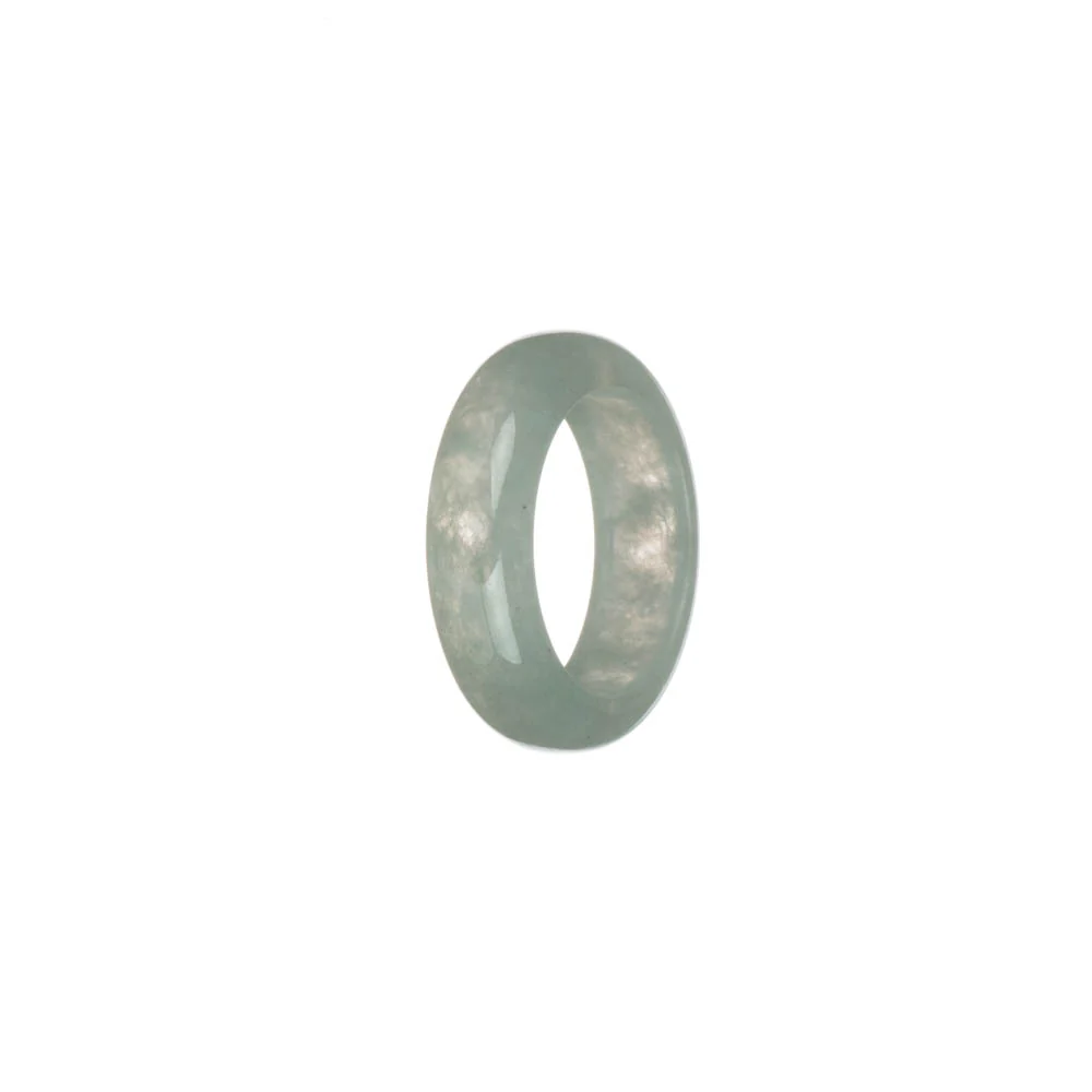 Genuine Pale Green Jade Band - US 8 - Image 3