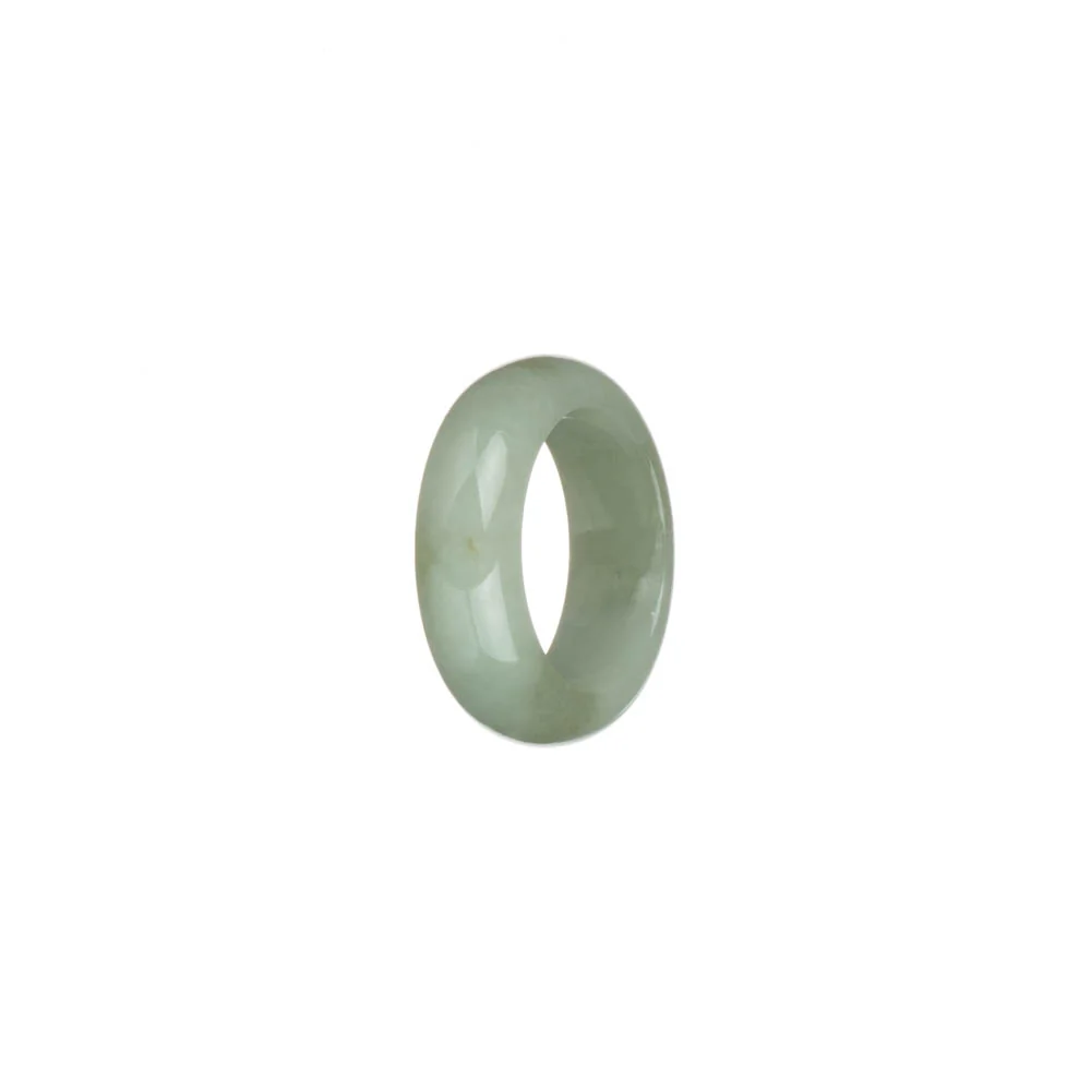 Genuine Pale Green Burmese Jade Ring  - US 6 - Image 3