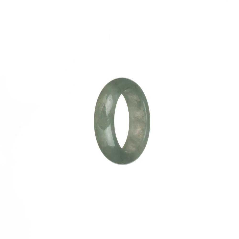 Certified Pale Green Burma Jade Band - US 7 - Image 3