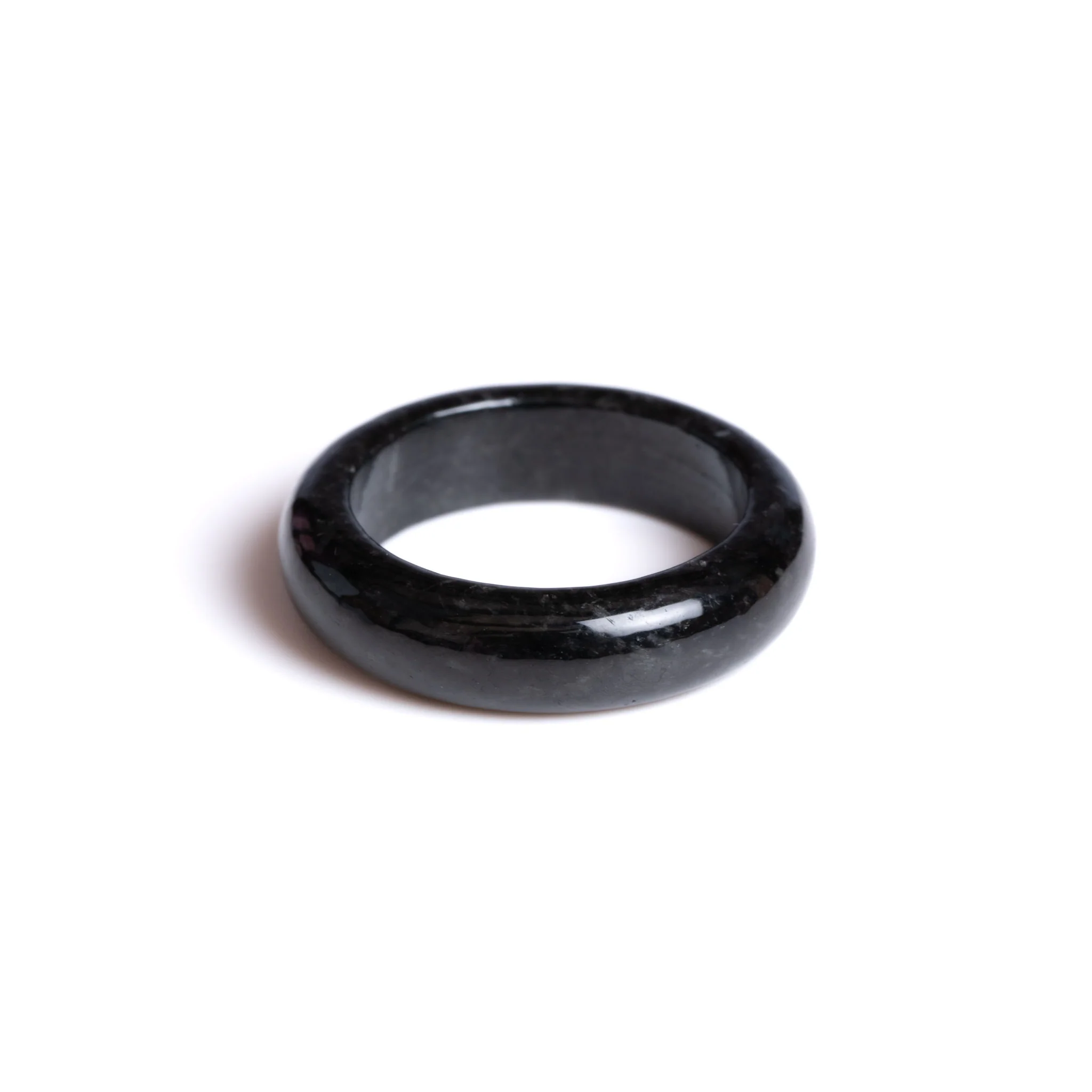 Sereniti Black Jadeite Jade Ring - Image 2