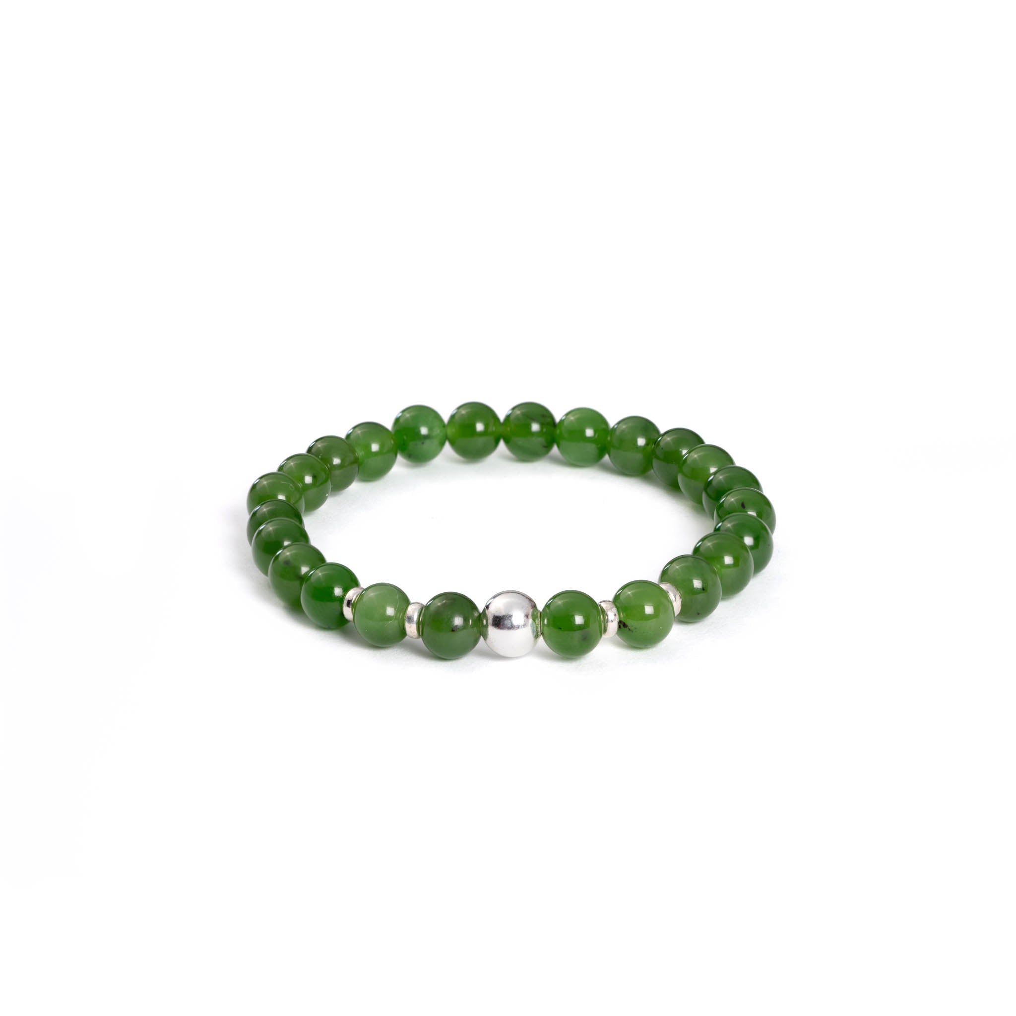 Tranquil Spirit Hetian Jade Bead Bracelet - Image 3