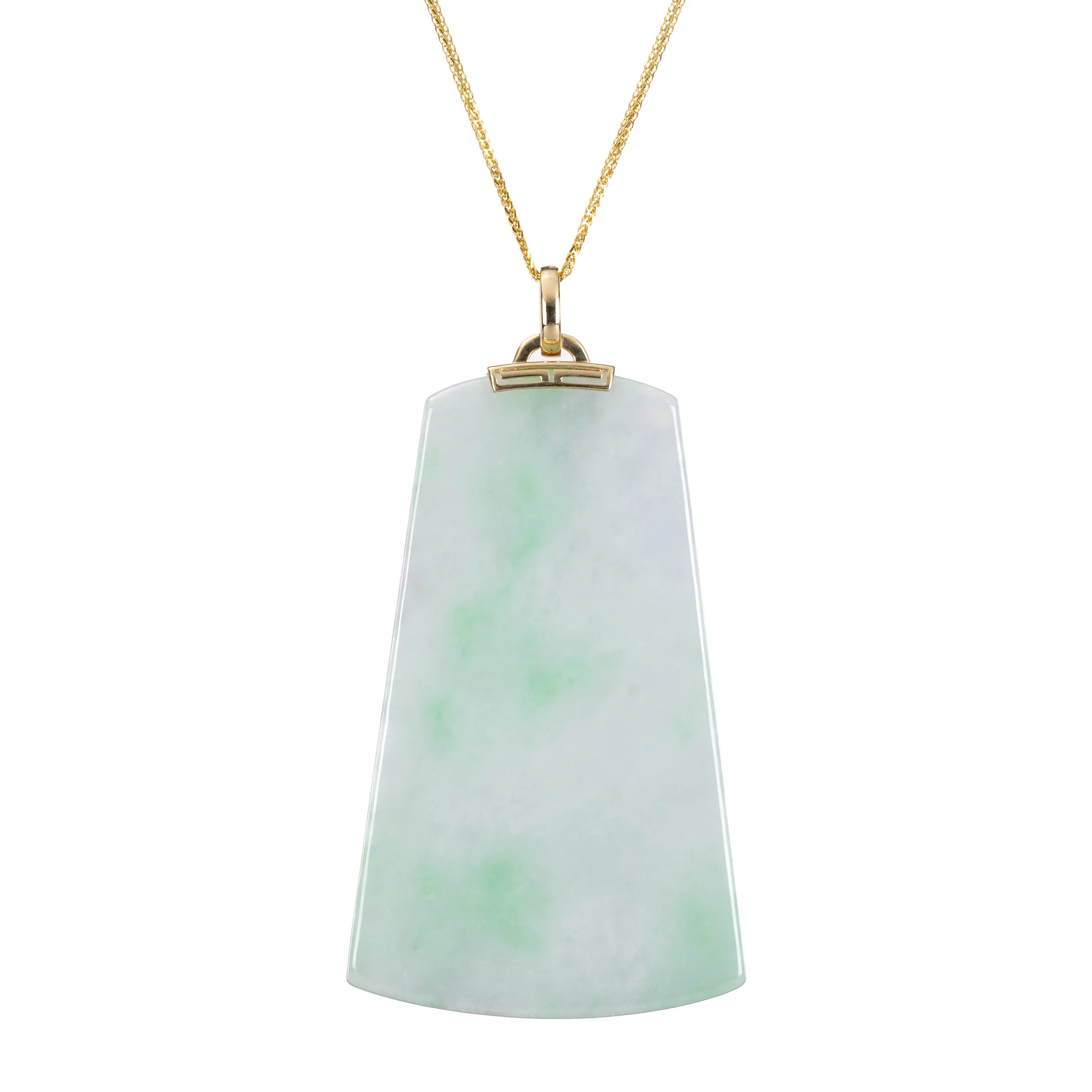 Large Trapezoid Jade Pendant (PingAnPai)