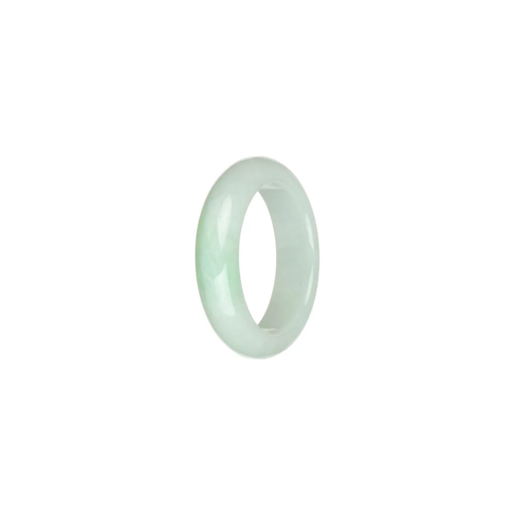 Authentic White and Green Jade Band - US 9.5 - Image 3