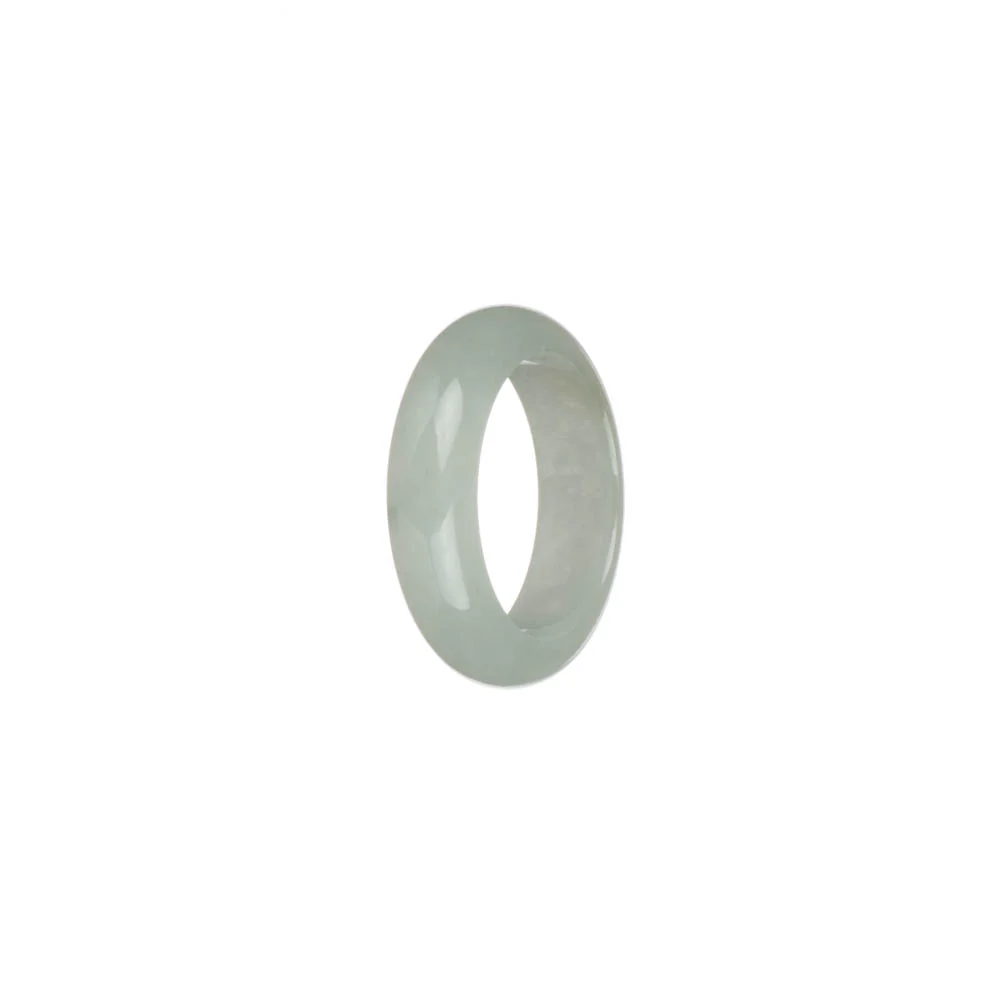 Certified White Burma Jade Band - US 8 - Image 2
