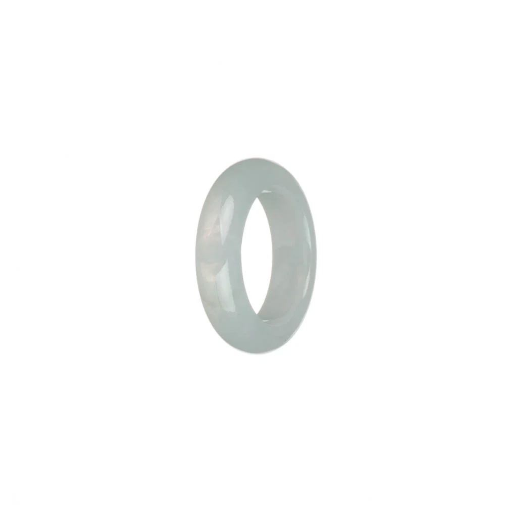 Real White Burma Jade Ring  - US 7.25
