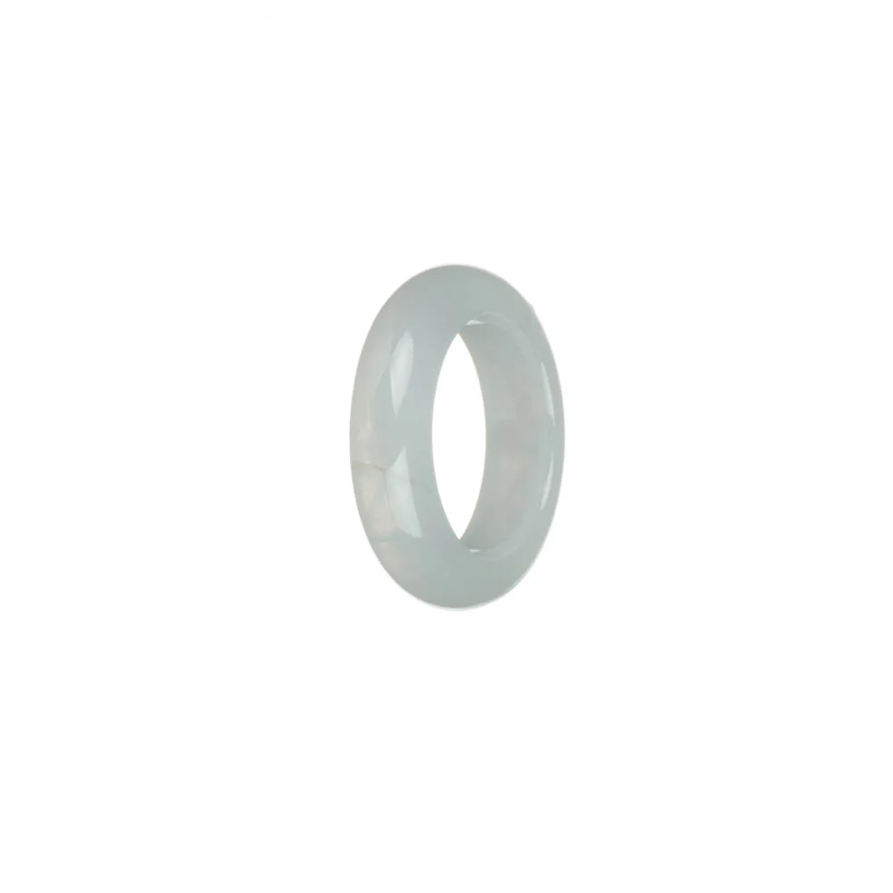 Real White Burma Jade Ring  - US 7.25 - Image 2