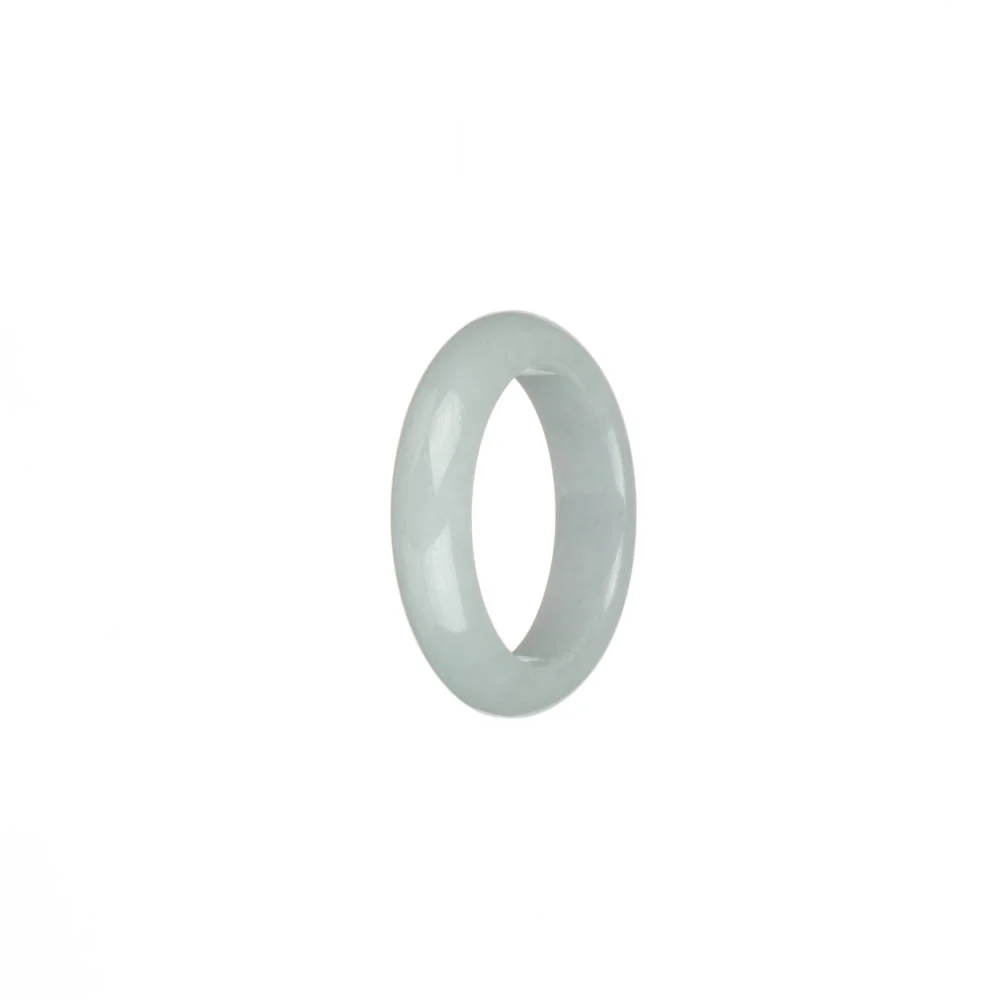 Certified White Burma Jade Ring  - US 9.75 - Image 2