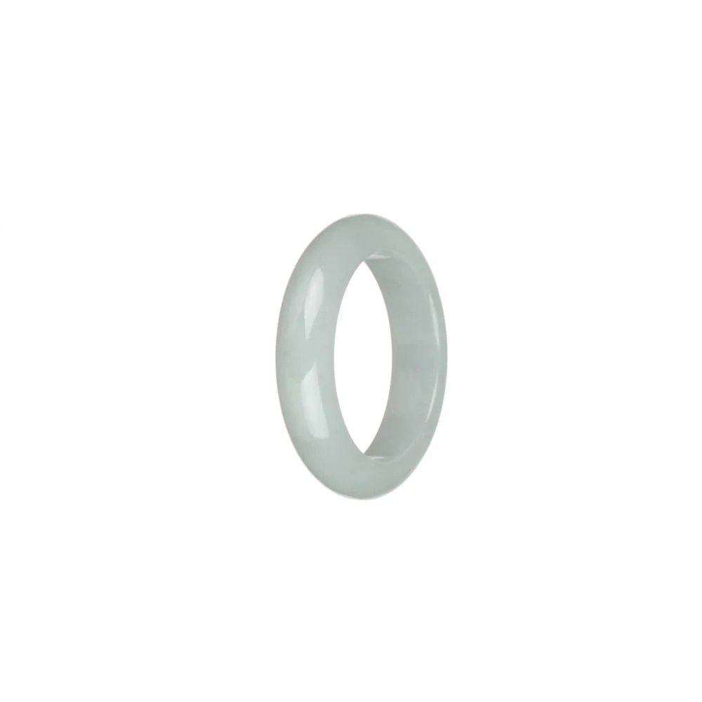 Certified White Burma Jade Ring  - US 9.75 - Image 3