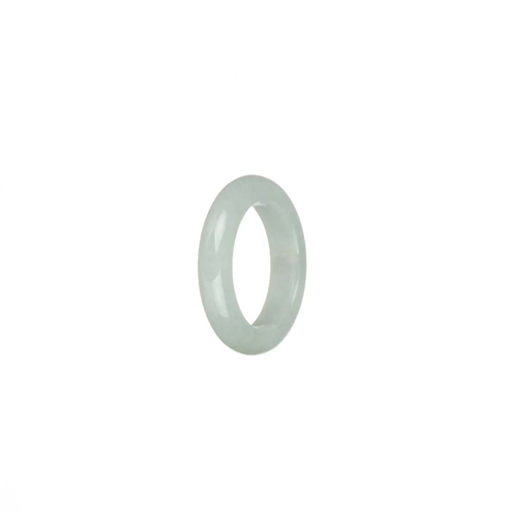 Authentic White Jadeite Jade Ring - US 5.5 - Image 2