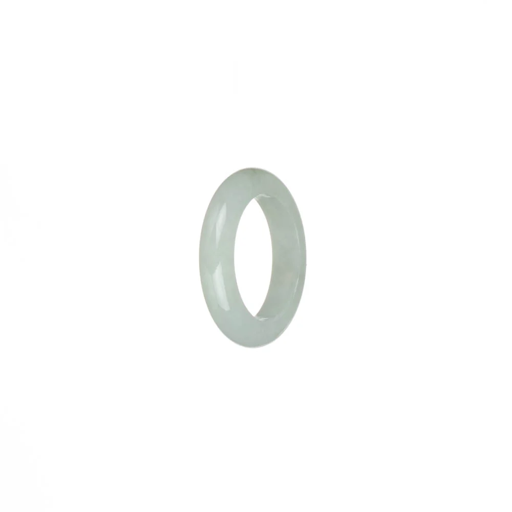 Authentic White Jadeite Jade Ring - US 5.5 - Image 3