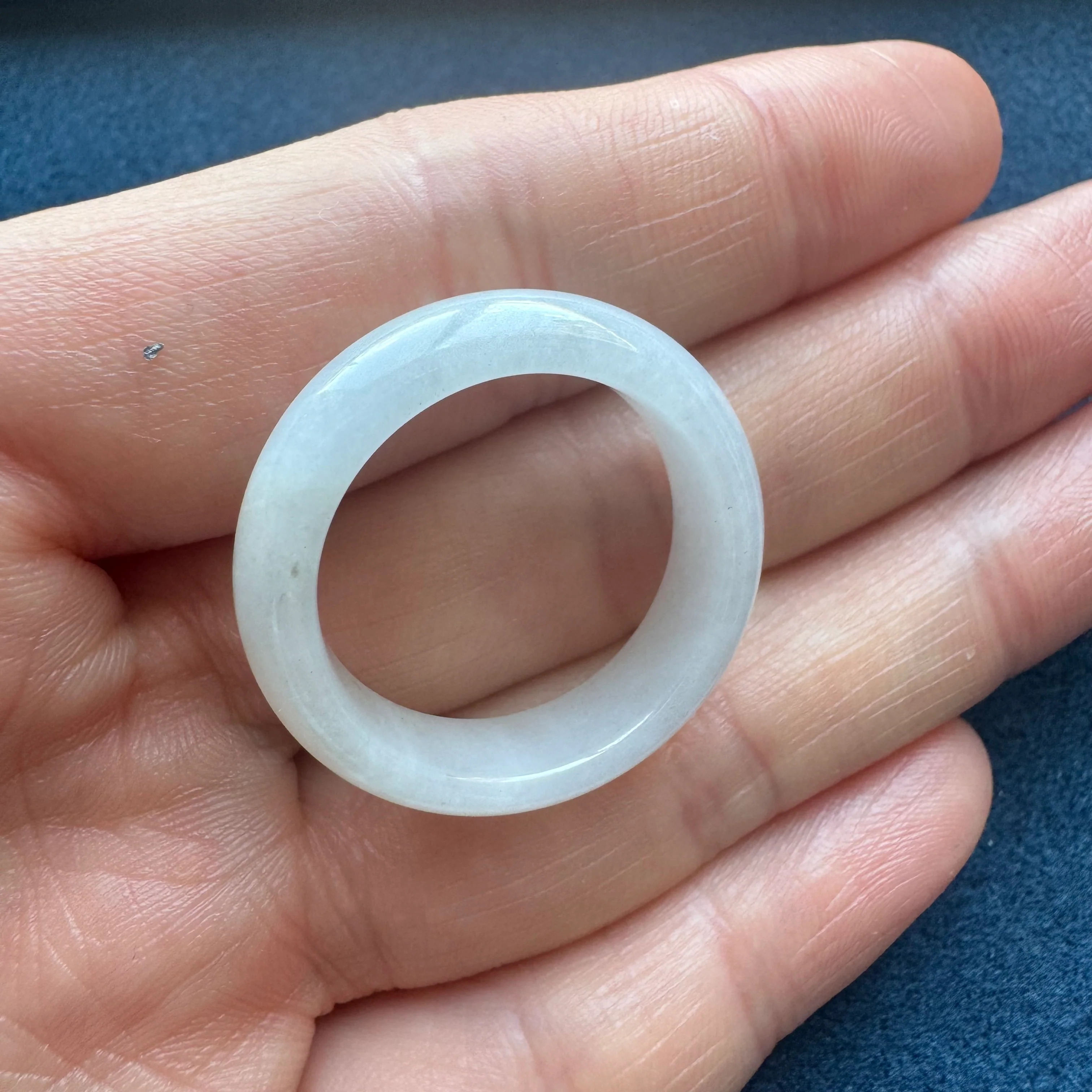 Real White Jade Ring - US 9.5 - Image 4