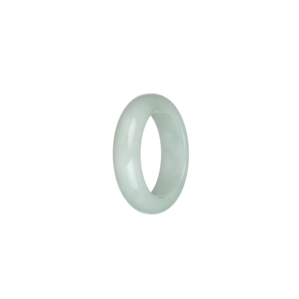 Real White Burma Jade Ring  - US 9.5 - Image 2