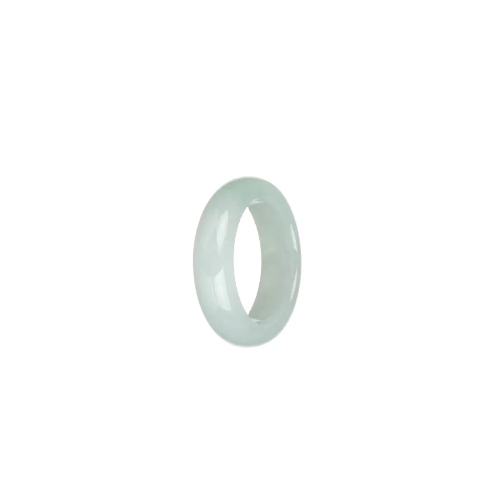 Real White Jadeite Jade Ring - US 6 - Image 2
