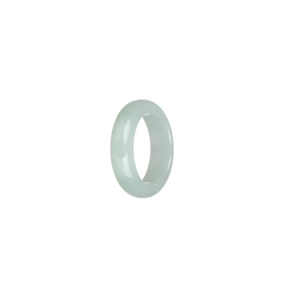 Real White Jadeite Jade Ring - US 6 - Image 3