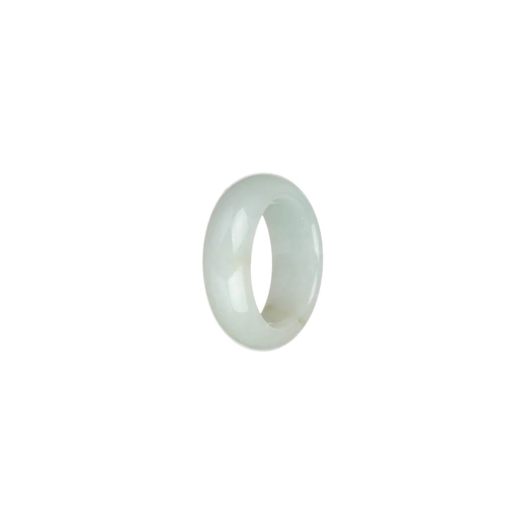 Real White Burmese Jade Band - US 6 - Image 3