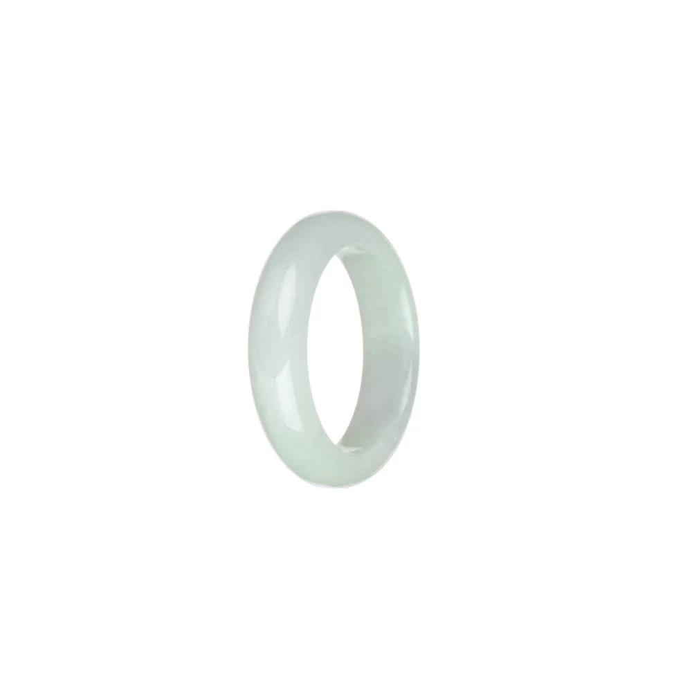 Genuine White Jadeite Jade Ring - US 9.75 - Image 2