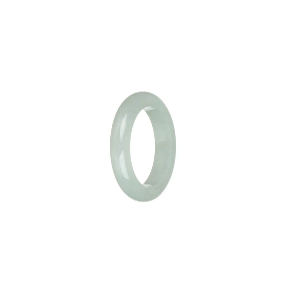 Genuine White Jadeite Jade Ring  - US 8.25