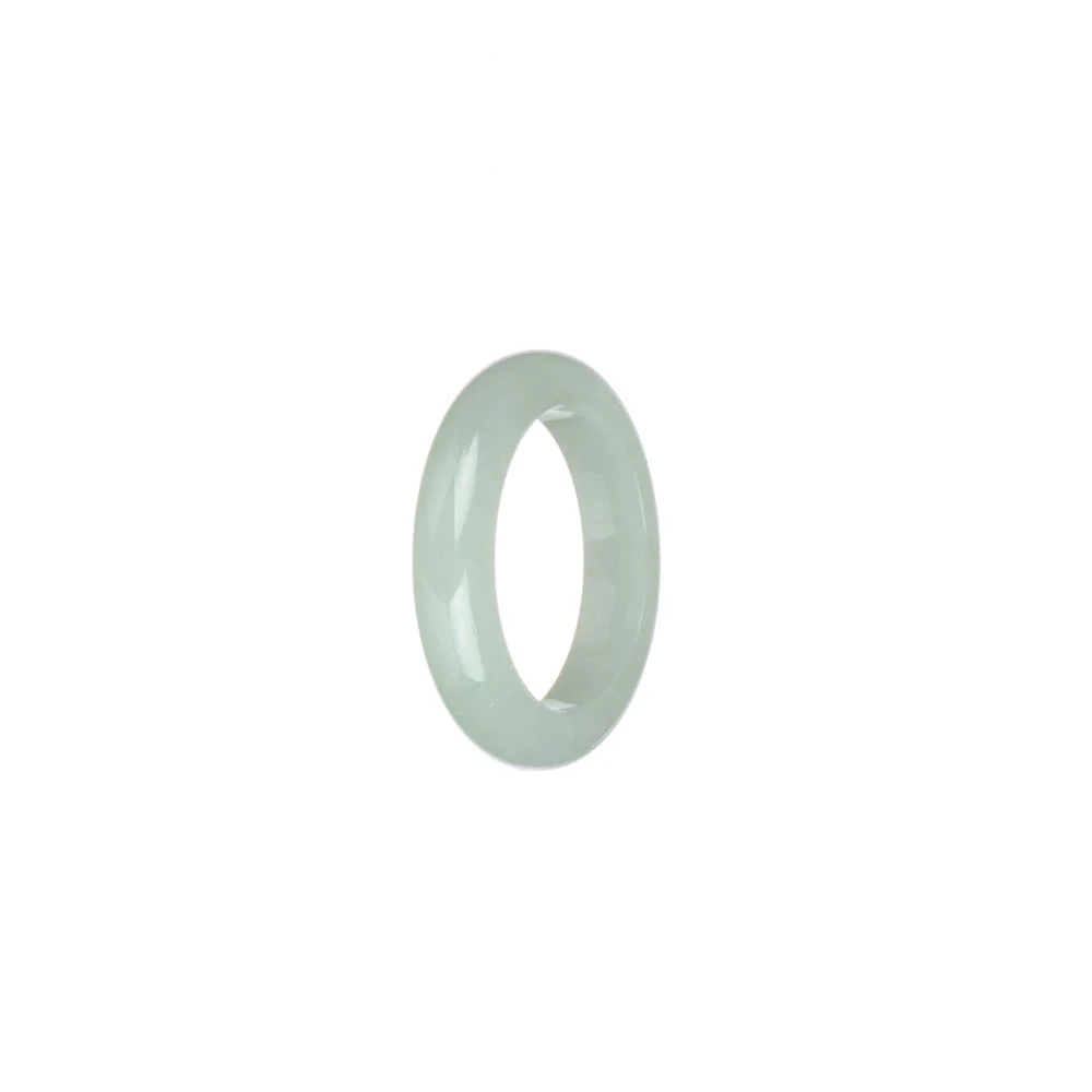Genuine White Jadeite Jade Ring  - US 8.25 - Image 3