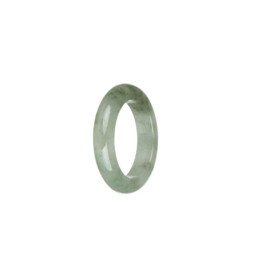 Genuine White with Green Patterns Jade Band - US 9.5 - Image 2
