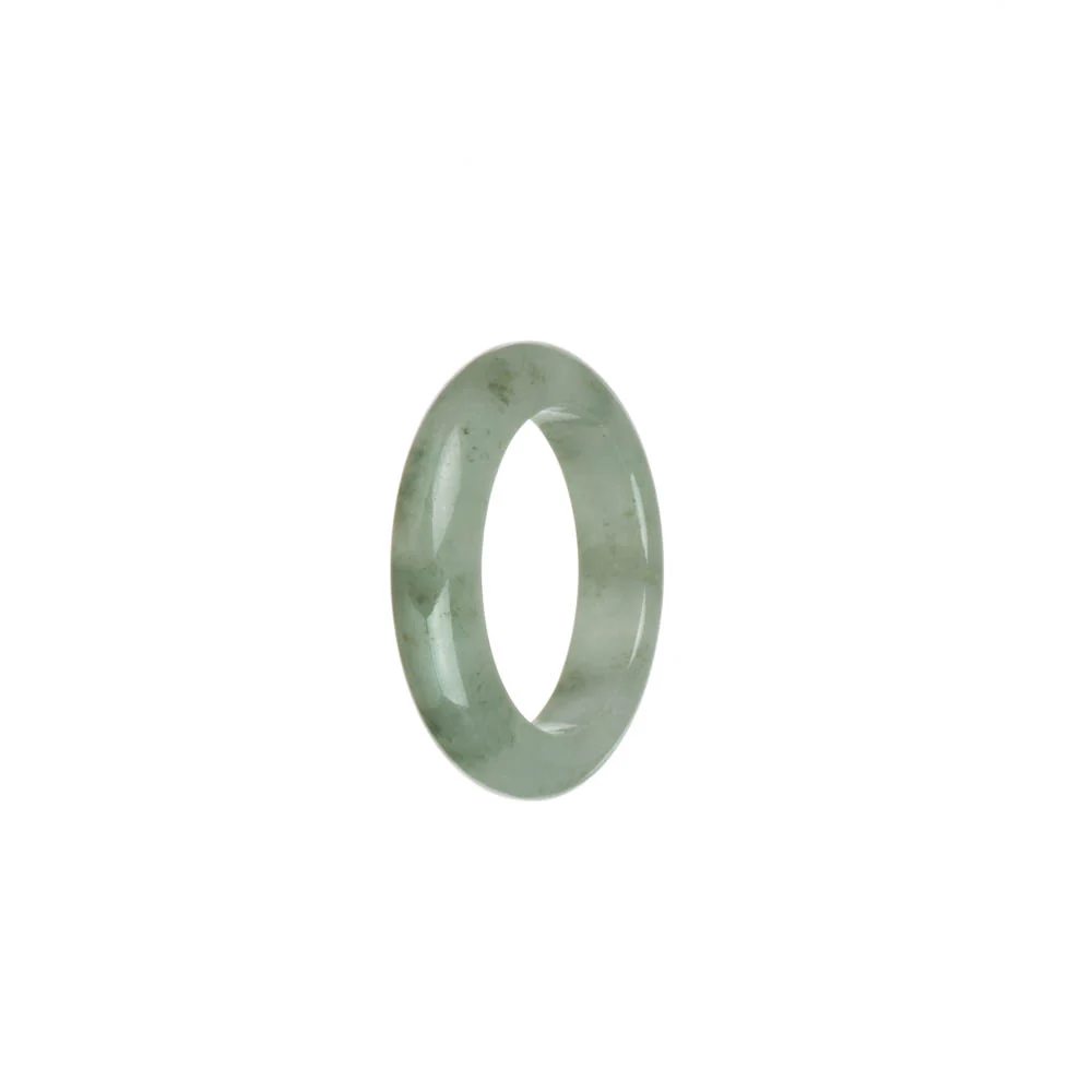 Genuine White with Green Patterns Jade Band - US 9.5 - Image 3