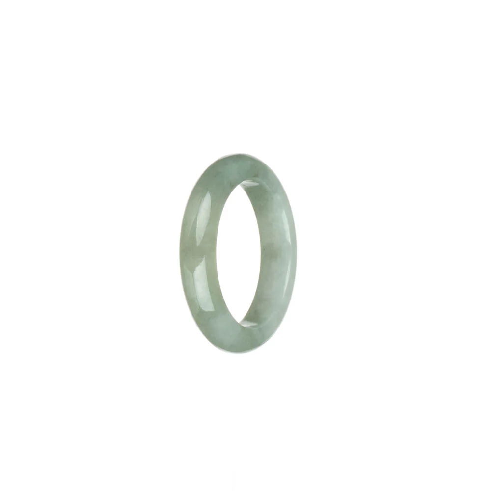 Authentic White with Light Green Jade Ring  - US 9.75 - Image 2