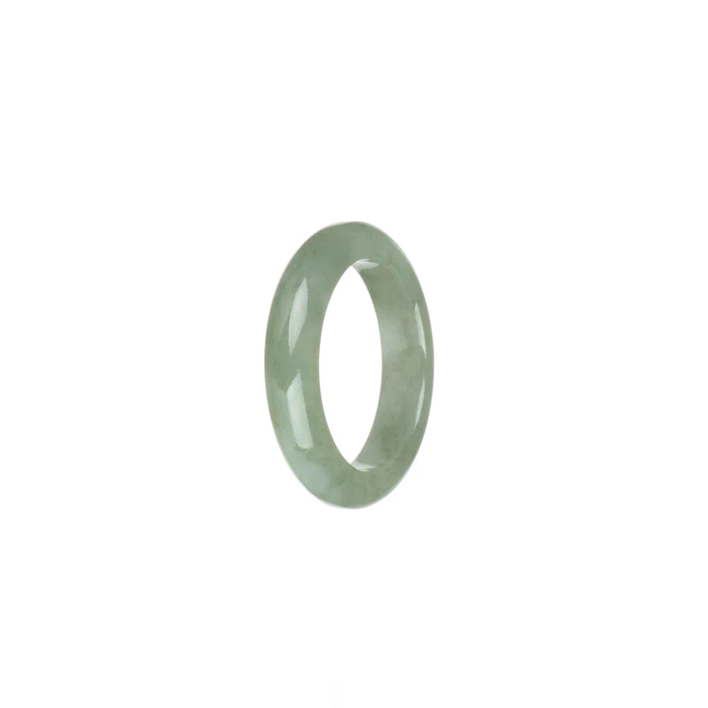 Authentic White with Light Green Jade Ring  - US 9.75 - Image 3