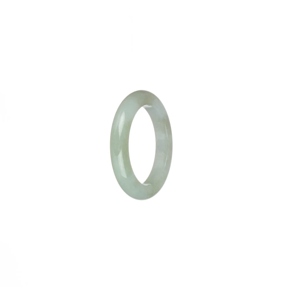 Genuine White with Pale Green Jade Ring - US 8.25 - Image 3