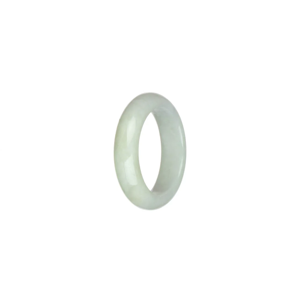 Real White with Pale Green Jade Ring - US 9.5 - Image 3