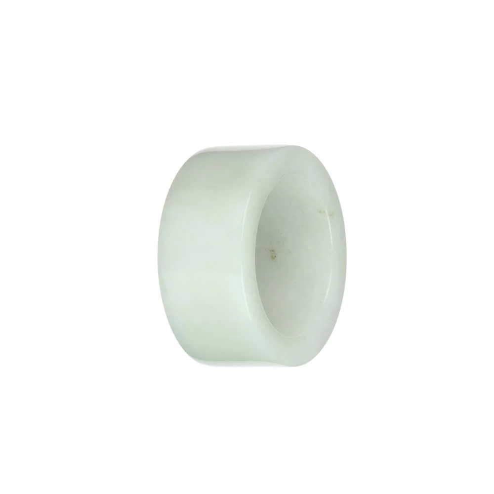 Genuine White with Pale Green Jade Thumb Band - US 12 - Image 3